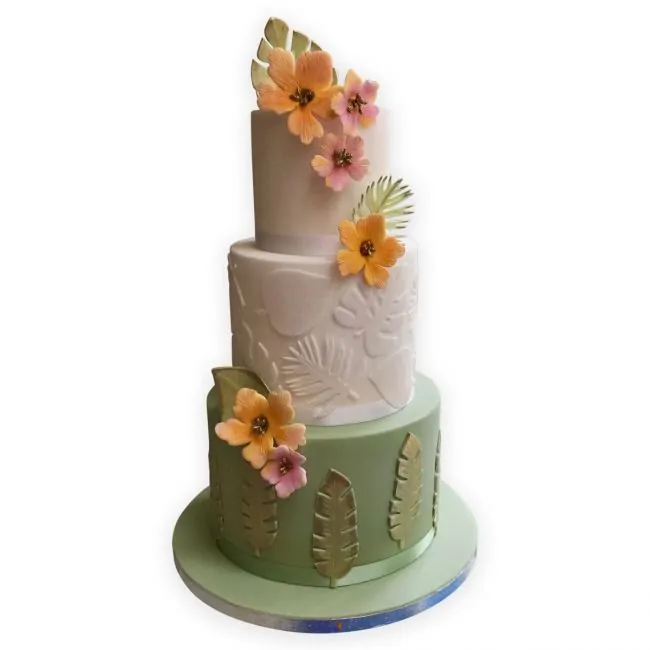 Fmm cutter totally tropical leaves set/4 bij cake, bake & love 7 Fmm cutter totally tropical leaves set/4 - afbeelding 3