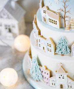 Karen davies mould - winter village bij cake, bake & love 14