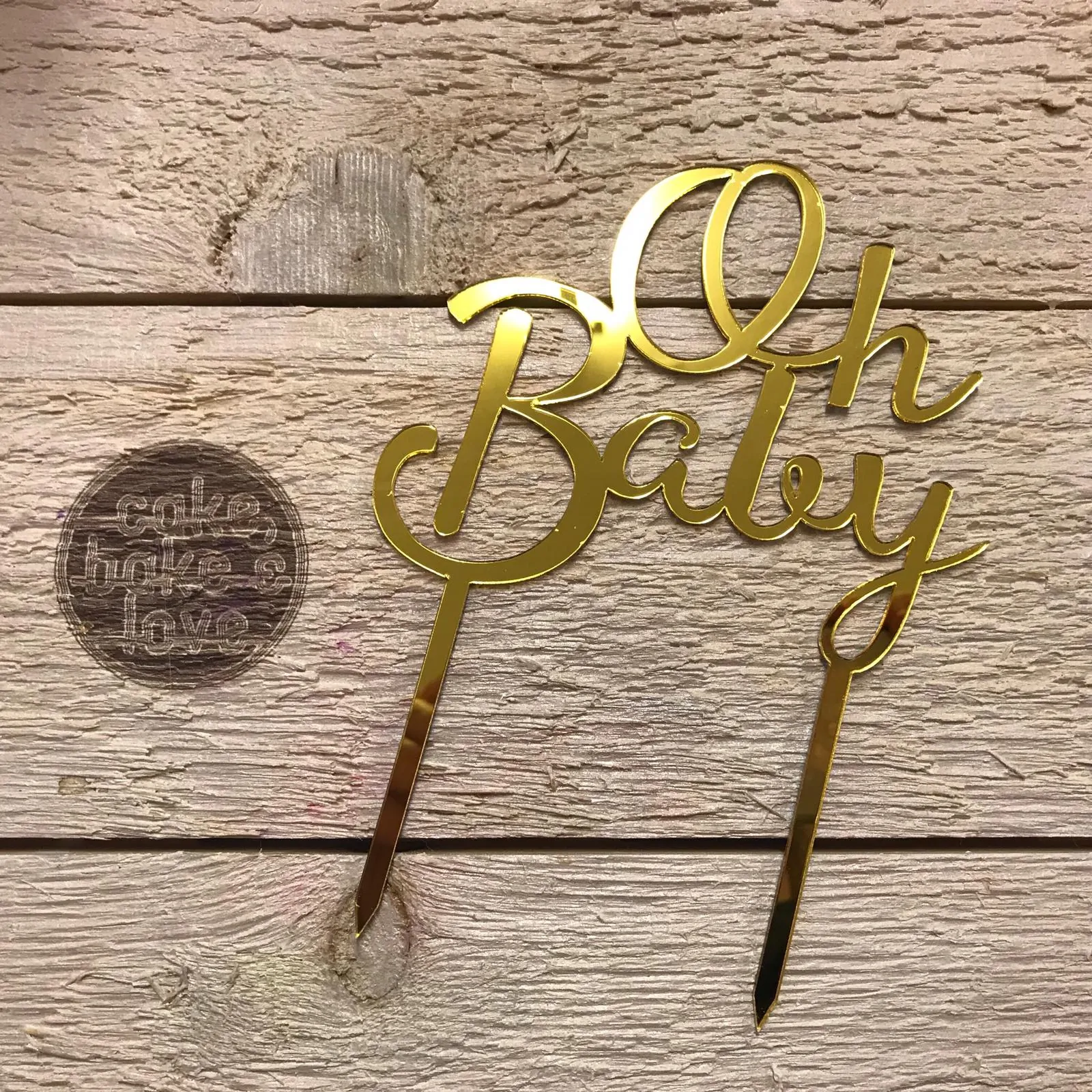 Caketopper oh baby bij cake, bake & love 4 Caketopper oh baby
