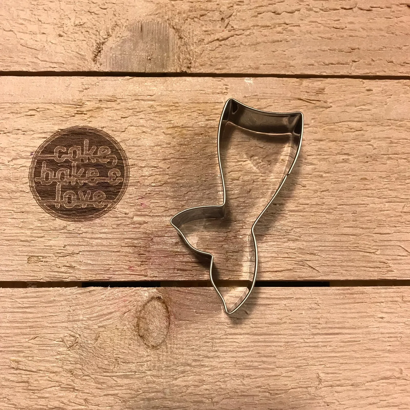 Koekjesuitsteker zeemeermin staart bij cake, bake & love 4 Koekjesuitsteker zeemeermin staart