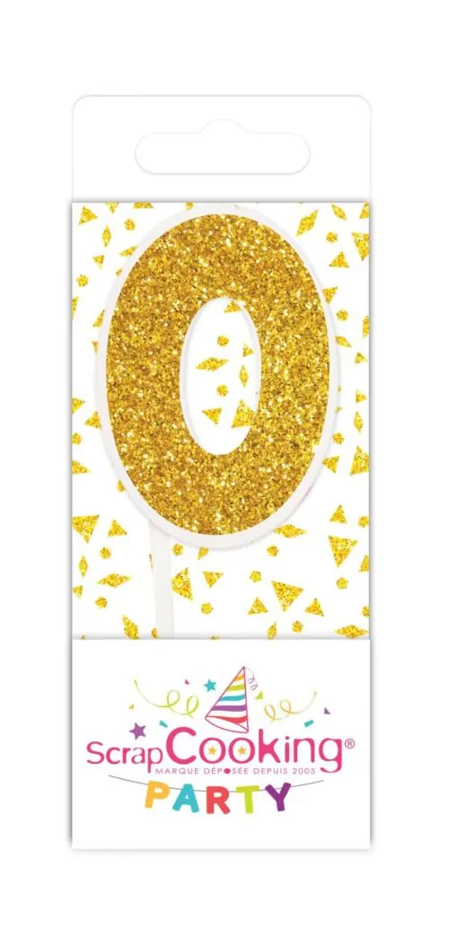Mini kaarsje goud 0