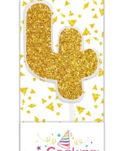 Mini kaarsje goud 4