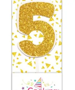 Mini kaarsje goud 5