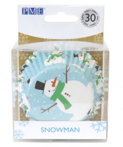 PME Foil Baking Cups Christmas Snowman pk/30