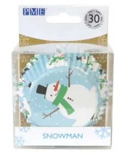 PME Foil Baking Cups Christmas Snowman pk/30
