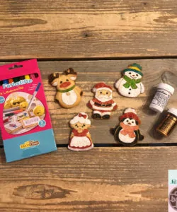 Uitsteker + stencil set kerstman bij cake, bake & love 13