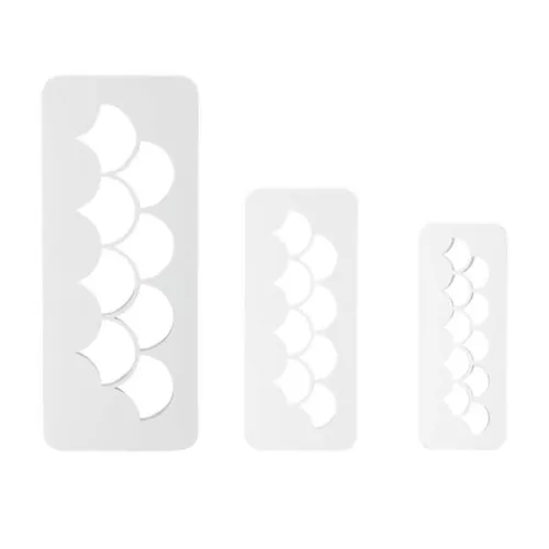 Pme geometric multicutter fish scale set/3 (2)
