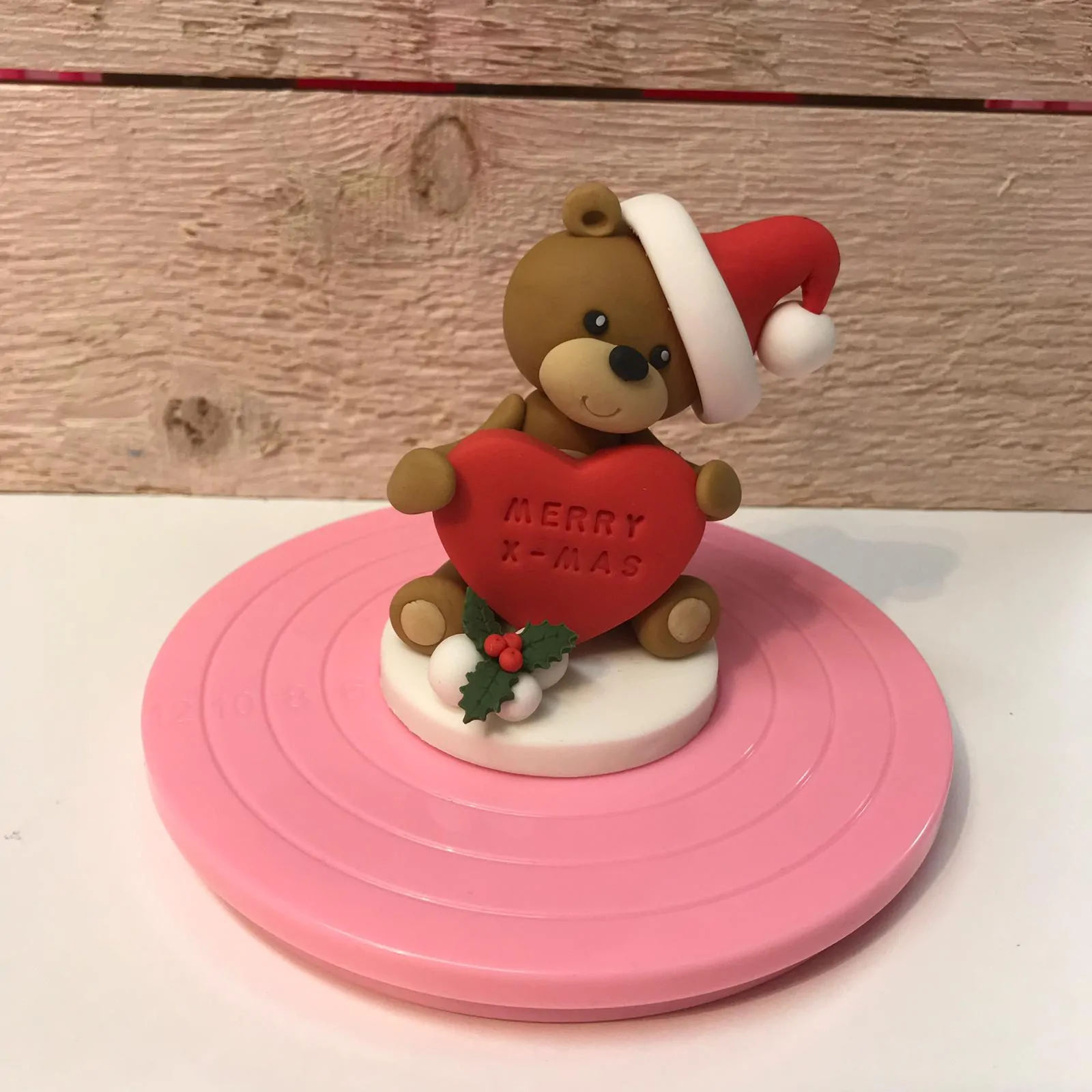 Mini draaiplateau roze bij cake, bake & love 4 Mini draaiplateau roze - afbeelding 2