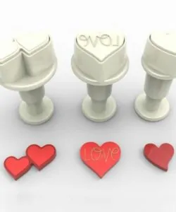 Dekofee Mini Plungers Hearts Set set/3