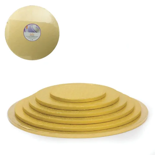 Decora cake drum rond 36cm | 14inch goud