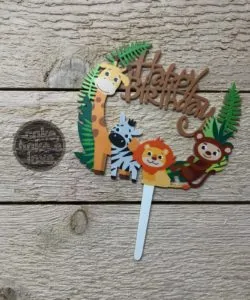 Taarttopper Happy Birthday Jungle