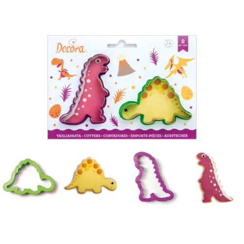 Koekjesuitsteker set dino's 2