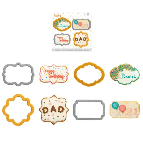 Koekjesuitsteker set frames set van 4