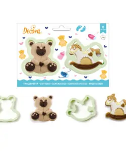 Koekjesuitsteker set Teddy Bear en Hobbelpaard