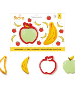 Koekjesuitsteker set Appel en Banaan