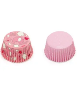 Baking Cups Olifant Roze en Stippen 36 st