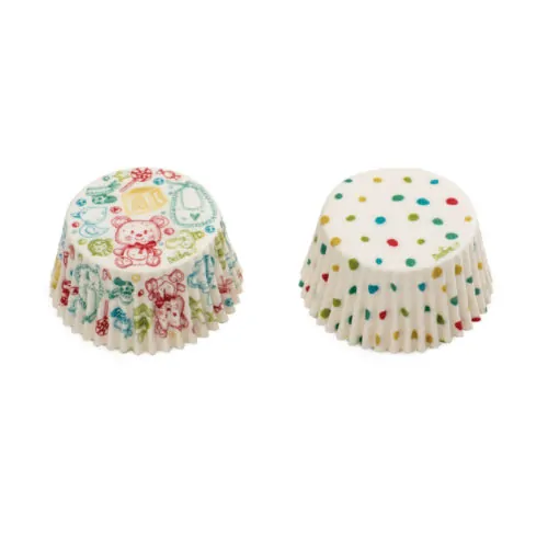 Baking cups baby and dots 36 st