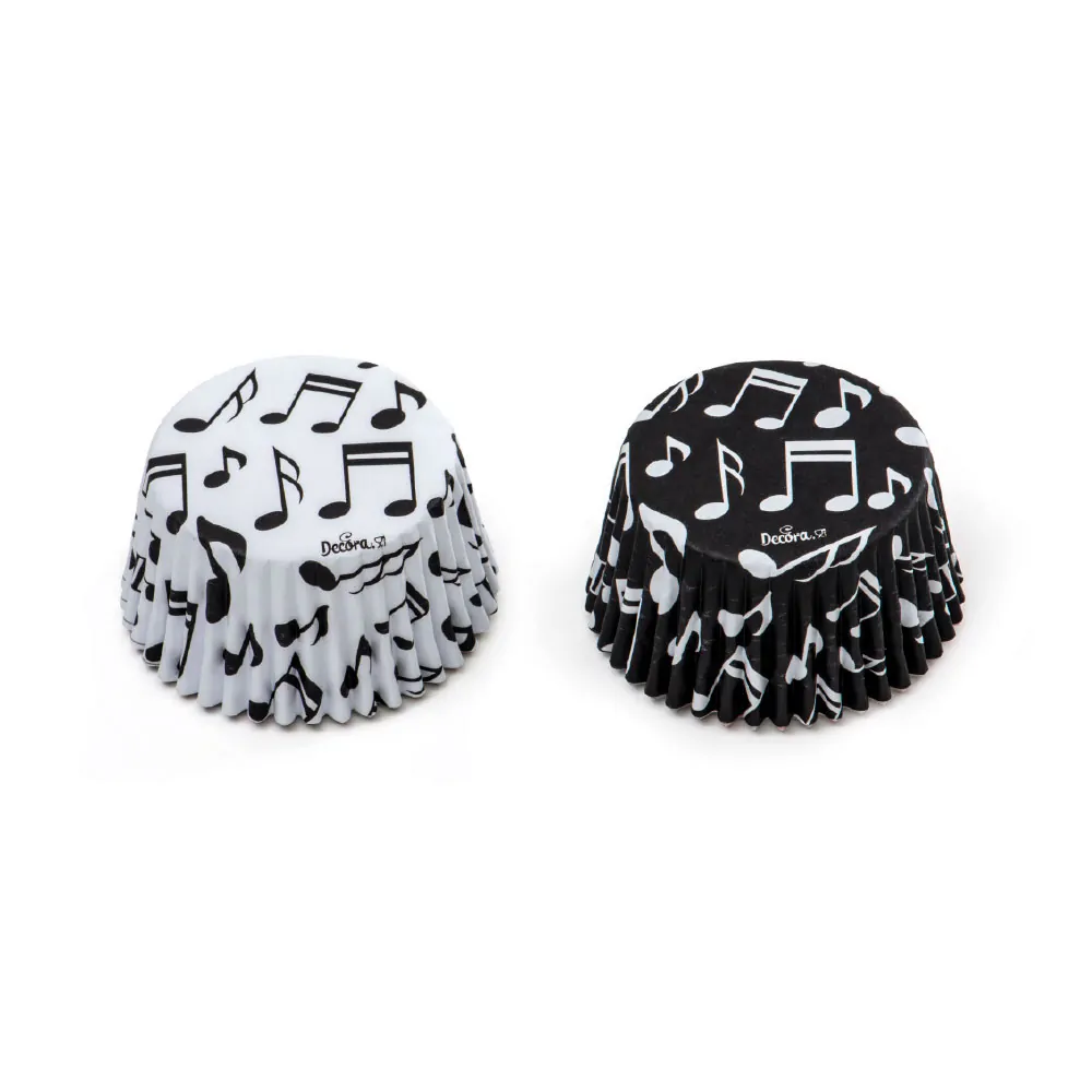 Baking cups muzieknoten 36 stuks bij cake, bake & love 3 Baking cups muzieknoten 36 st