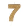 Kaarsje goud sparkle 7