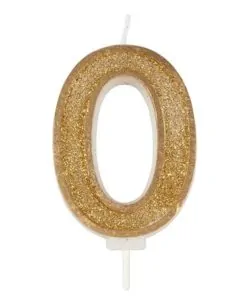 Kaarsje Goud Sparkle 0