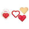 Heart plastic cookie cutter