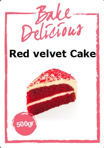 Bake delicious red velvet 500 gram