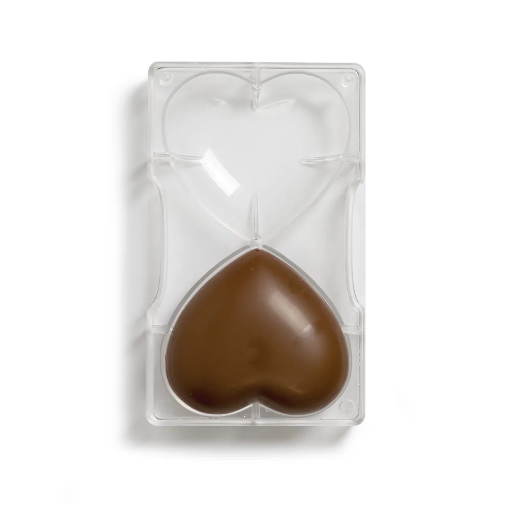 Decora chocolate mould hearts (2 harten) bij cake, bake & love 4 Chocolate hearts chocolade mal 10 harten