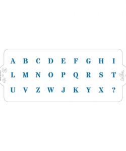 Stencil Alphabet 10 X 25 Cm