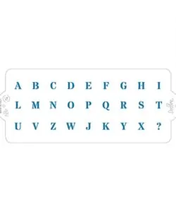 Stencil Alphabet 10 X 25 Cm
