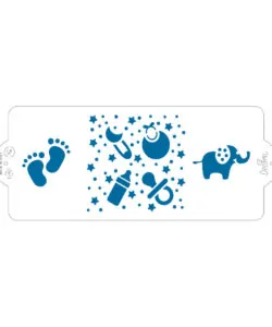 Stencil Baby 10 x 25 cm