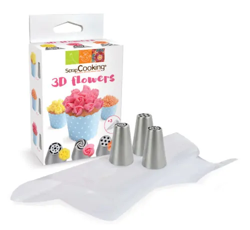 Decoratiekit 3d flowers - afbeelding 2