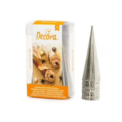 Cone molds 4 x 12 cm - 8 stuks