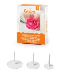 Set van 3 flower nails