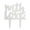 Caketopper with love bij cake, bake & love 1