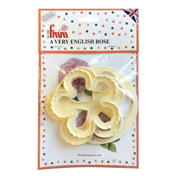 Fmm a very english rose cutter bij cake, bake & love 4 Fmm a very english rose cutter