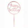 Caketopper happy birthday pink round bij cake, bake & love 1