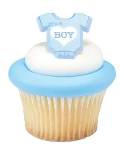 Cupcake ringen It's A Boy 12 stuks