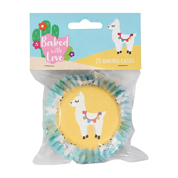 Baked with love baking cups lama 25 stuks bij cake, bake & love 3 Baking cups lama 25 stuks