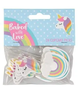 Cupcake prikkers Eenhoorn 24 stuks
