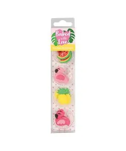 Suikerdecoraties Tropical Flamingo
