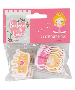 Cupcake prikkers Prinsessen 24 stuks