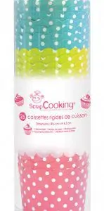 Cupcake bakjes karton gestippeld pk/25
