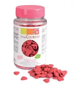 ScrapCooking Confetti Hartjes Rood 55g