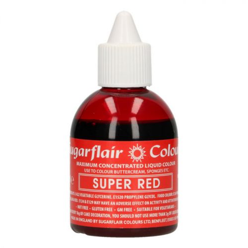 Sugarflair liquid colour super red 60ml