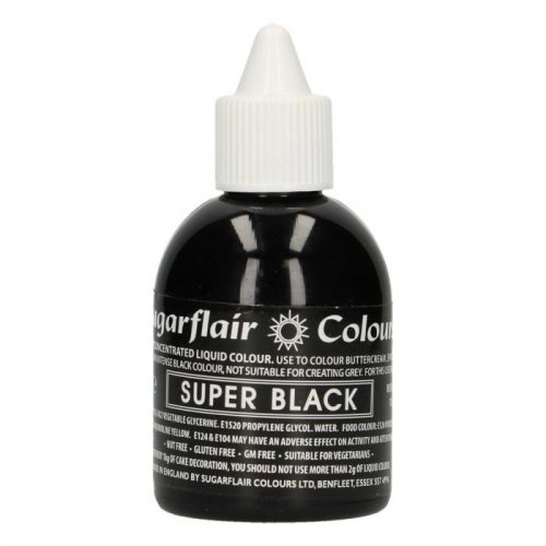 Sugarflair liquid colour super black 60ml