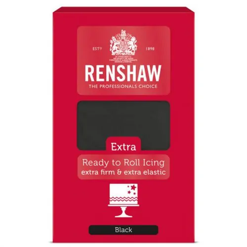 Renshaw rolfondant extra 1kg - black