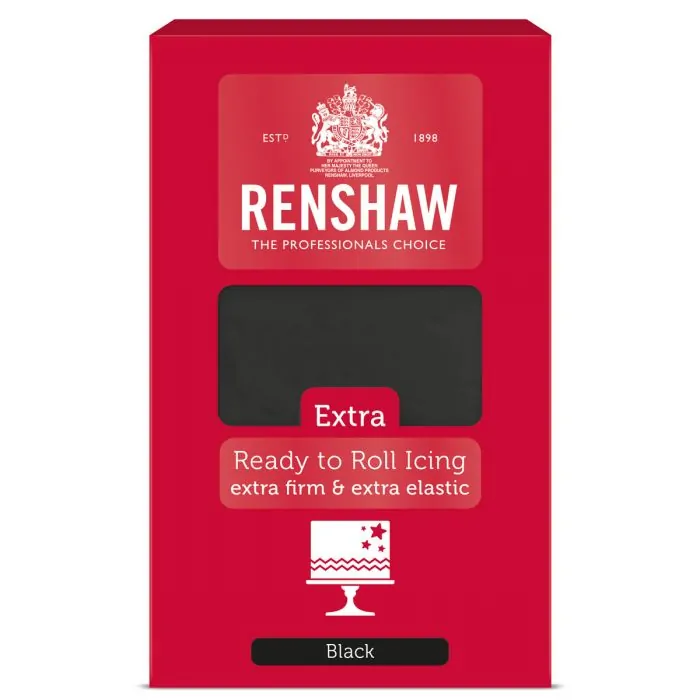 Renshaw rolfondant extra 1kg - black bij cake, bake & love 4 Renshaw rolfondant extra 1kg - black