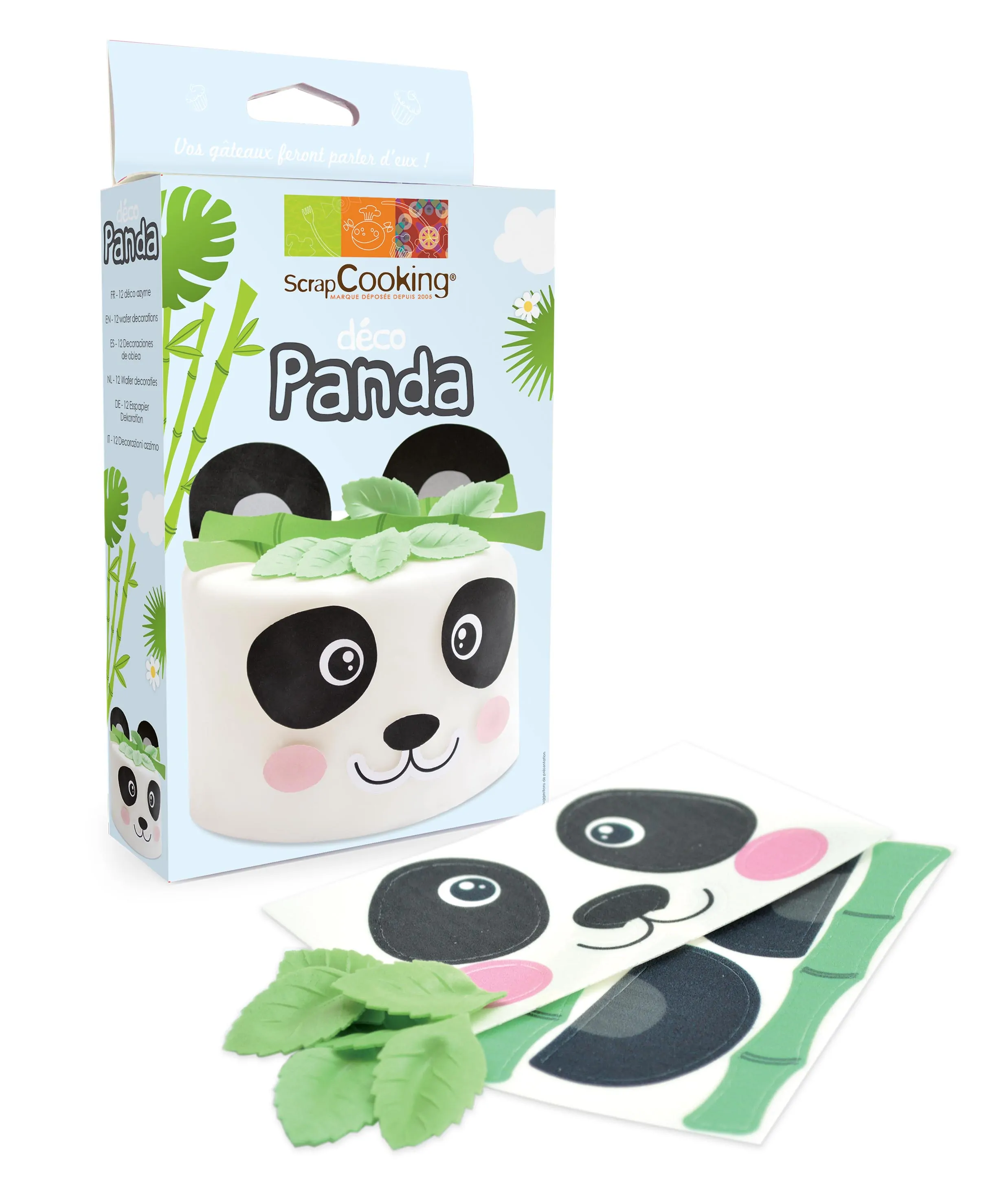 Decoratie kit ouwel panda bij cake, bake & love 6 Decoratie kit ouwel panda - afbeelding 2