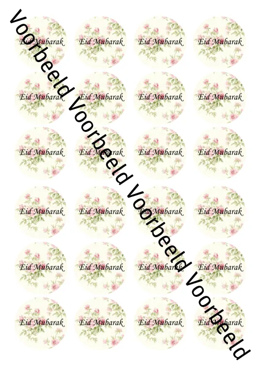 Eetbare cupcakeprint eid mubarak 3 - 24 cupcake rondjes bij cake, bake & love 5 Eetbare cupcakeprint eid mubarak 3 - 24 cupcake rondjes