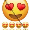 Eetbare taartprint emoji heart eyes - 18cm + 8 cupcake rondjes bij cake, bake & love 1